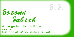 botond habich business card